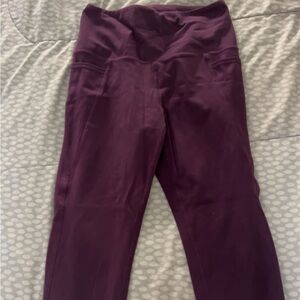 small purple da skin leggings, barely worn, like new